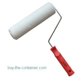 White smooth suede roller