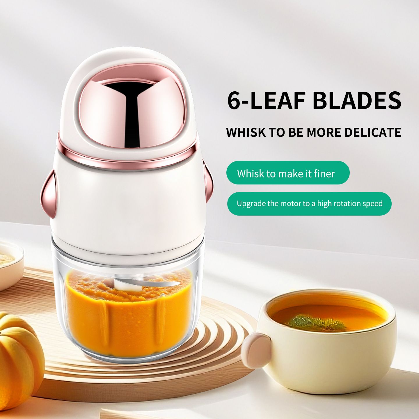 6 blades baby food chooper