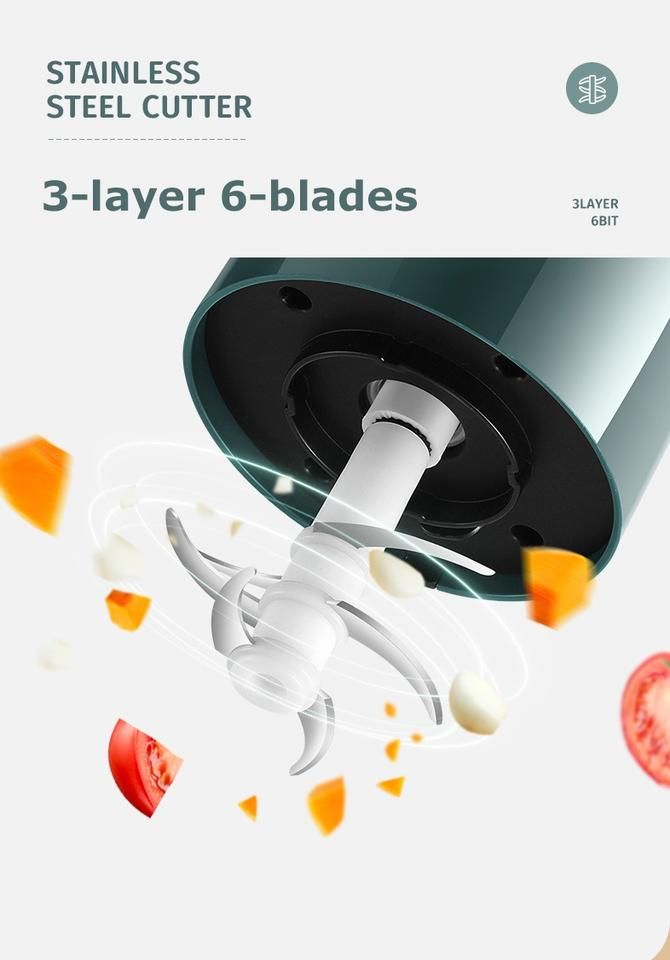 300ml 8 blades baby food processor